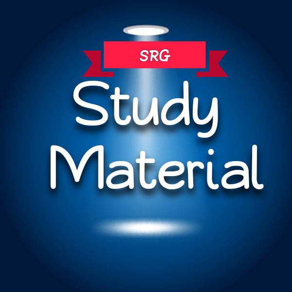  SRG Exam Important Study Material